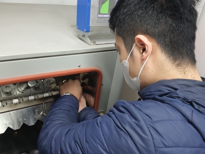 Kiểm tra, sửa chữa máy nhuộm hồng ngoại IR tại công ty Hansung Haram Hưng yên